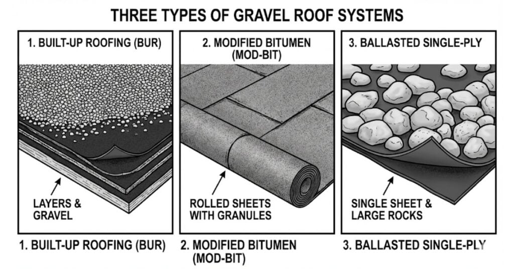 image of Type of Gravel Roof